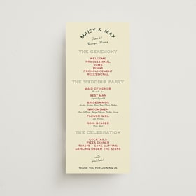 Wedding Programs