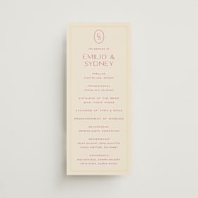 Wedding Programs