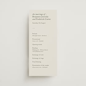 Wedding Programs