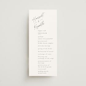 Wedding Programs