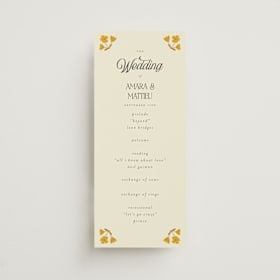 Wedding Programs
