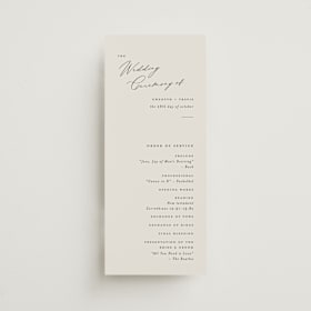 Wedding Programs