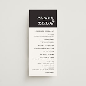 Wedding Programs