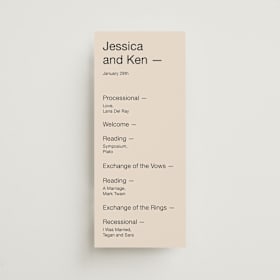 Wedding Programs