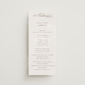 Wedding Programs