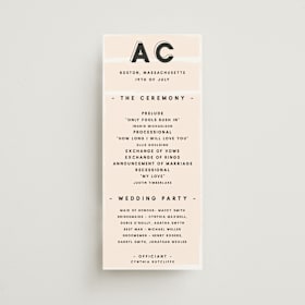 Wedding Programs