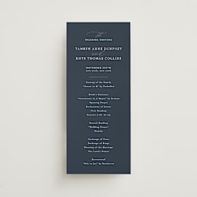 Wedding Programs