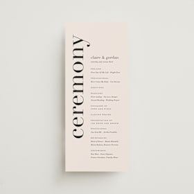 Wedding Programs