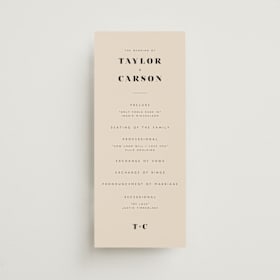 Wedding Programs