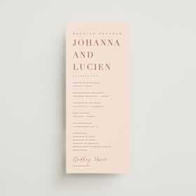 Wedding Programs