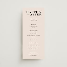 Wedding Programs