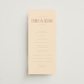 Wedding Programs