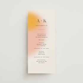 Wedding Programs