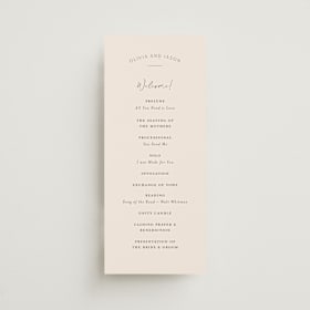 Wedding Programs