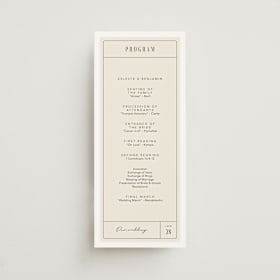 Wedding Programs