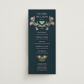 Foil-Pressed Wedding Programs