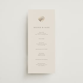 Foil-Pressed Wedding Programs