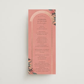 Foil-Pressed Wedding Programs