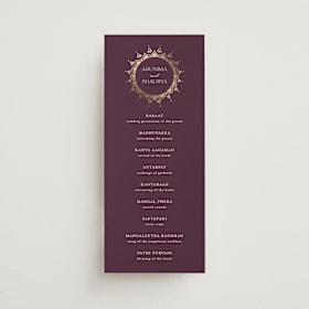 Foil-Pressed Wedding Programs
