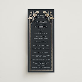 Foil-Pressed Wedding Programs