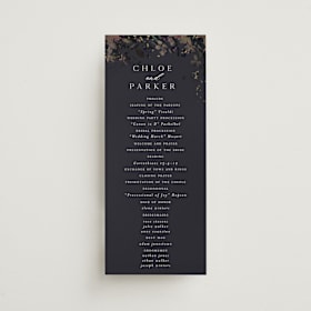 Foil-Pressed Wedding Programs