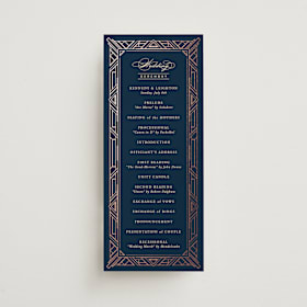 Foil-Pressed Wedding Programs