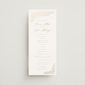 Foil-Pressed Wedding Programs