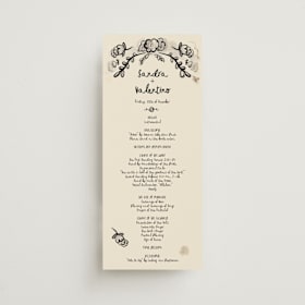 Foil-Pressed Wedding Programs