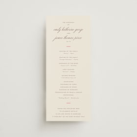 Wedding Programs