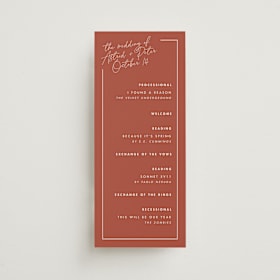 Wedding Programs