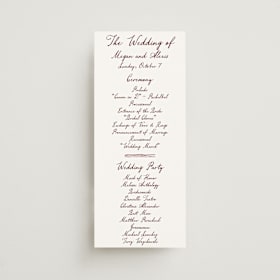 Wedding Programs