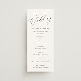 Wedding Programs