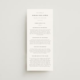 Wedding Programs