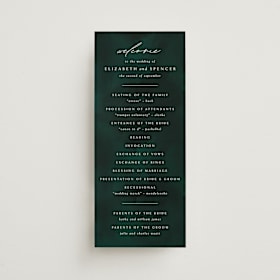 Wedding Programs