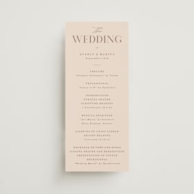 Wedding Programs