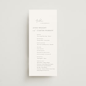 Wedding Programs