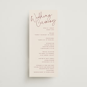 Wedding Programs