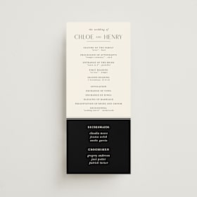 Wedding Programs