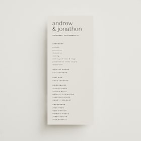 Wedding Programs