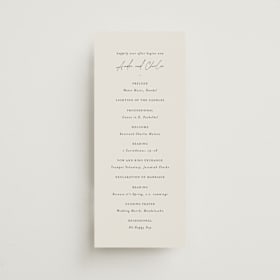 Wedding Programs