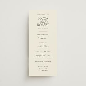 Wedding Programs