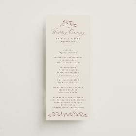 Wedding Programs