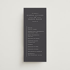 Wedding Programs
