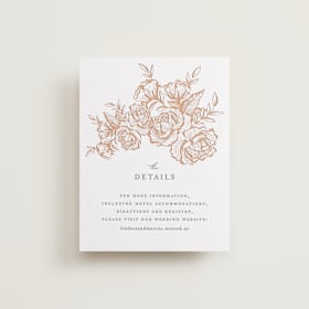 Letterpress Direction Cards