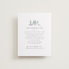 Letterpress Direction Cards