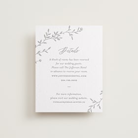 Letterpress Direction Cards