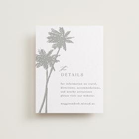 Letterpress Direction Cards