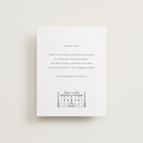 Letterpress Direction Cards