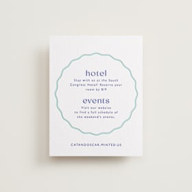 Letterpress Direction Cards