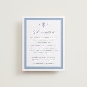Letterpress Direction Cards